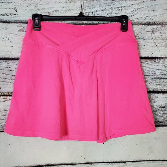 Victoria’s Secret PINK Skort Women’s Size XL Hot Pink Athletic Stretch Crossover - Picture 1 of 8